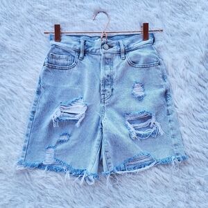 Pacsun‎ Distressed High Rise Denim Boy Shorts